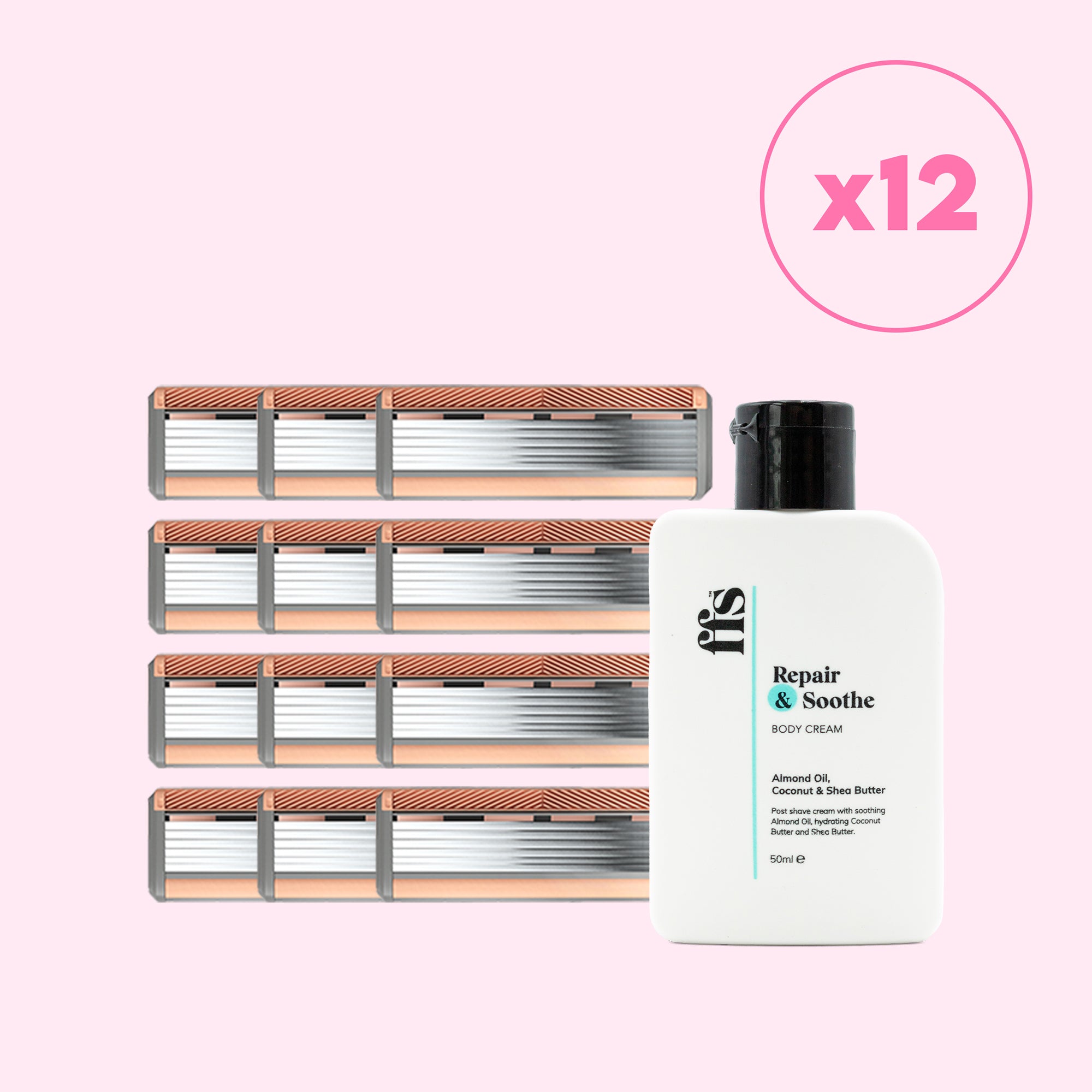 Refill Blade Packs & FREE Body Cream 50ml