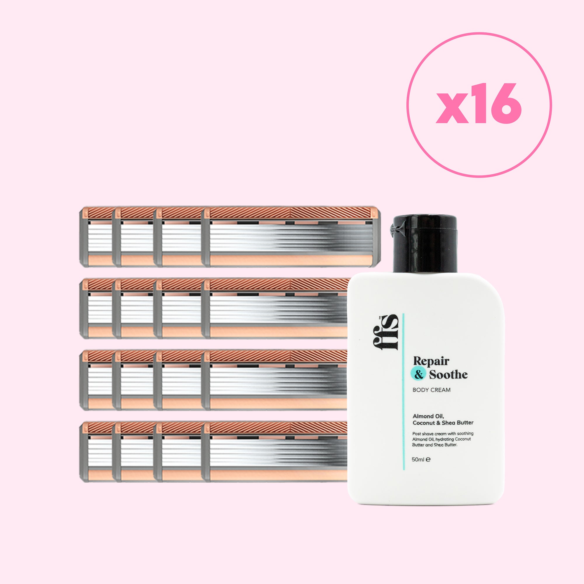 Refill Blade Packs & FREE Body Cream 50ml