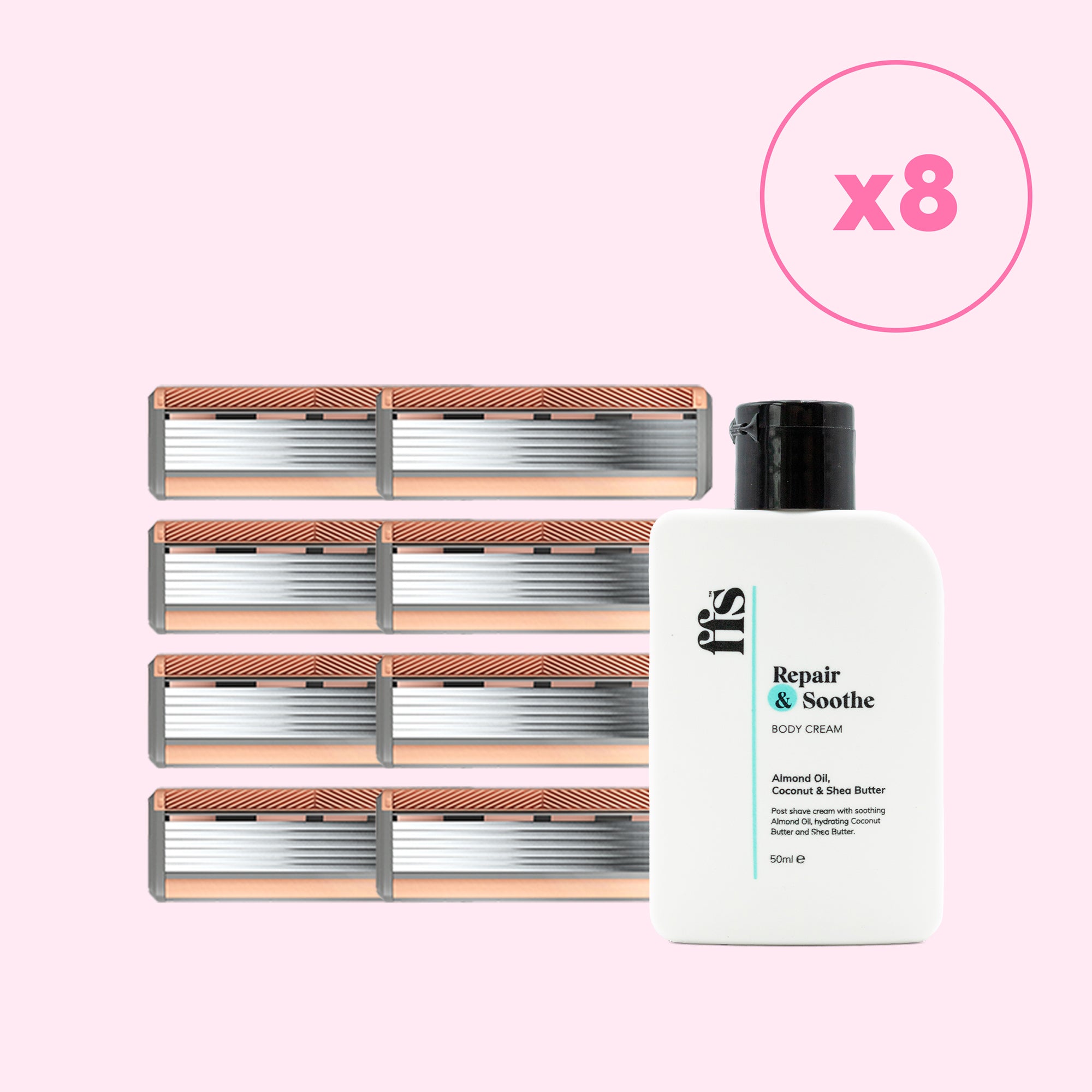 Refill Blade Packs & FREE Body Cream 50ml