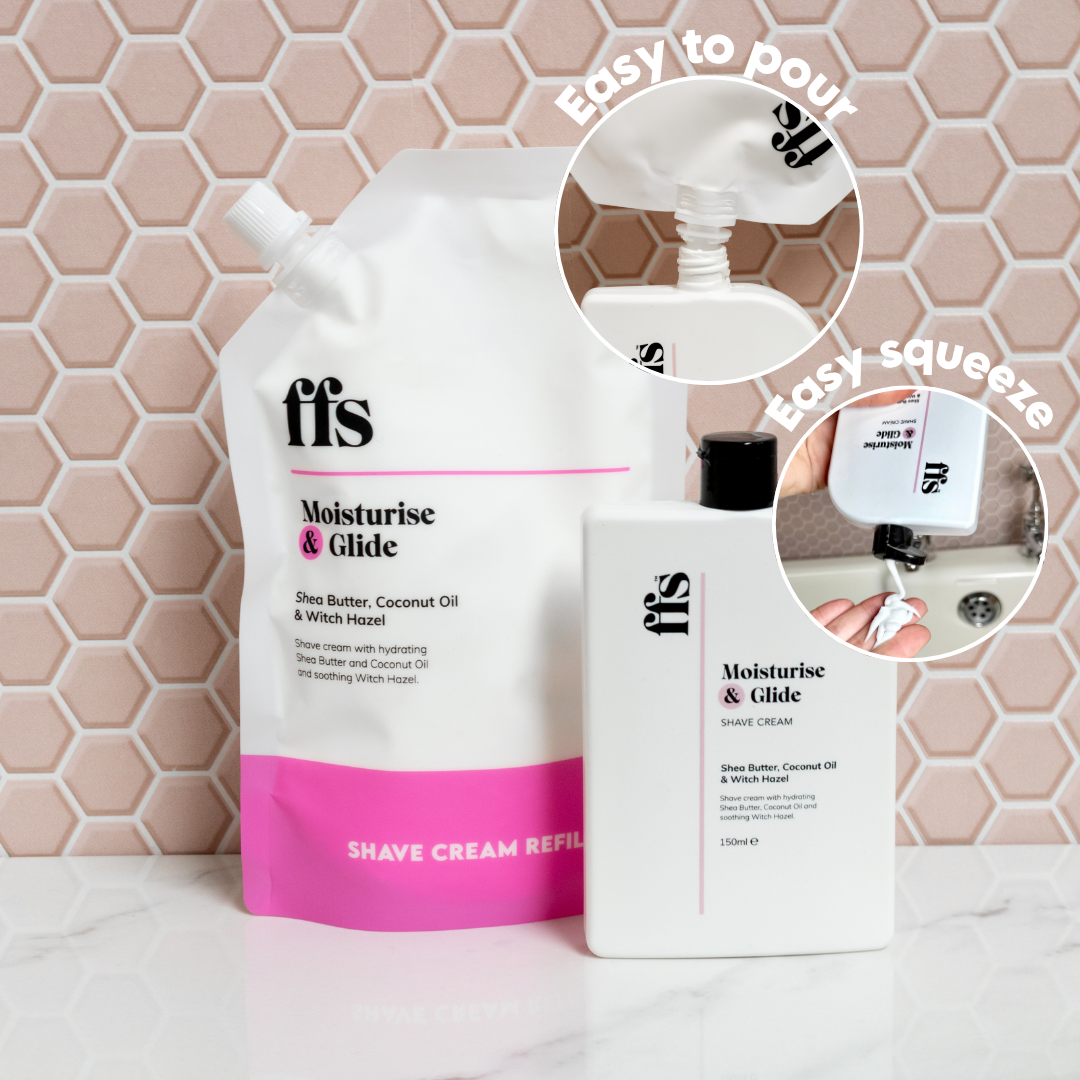 Shave Cream Refill Pouch Starter Kit