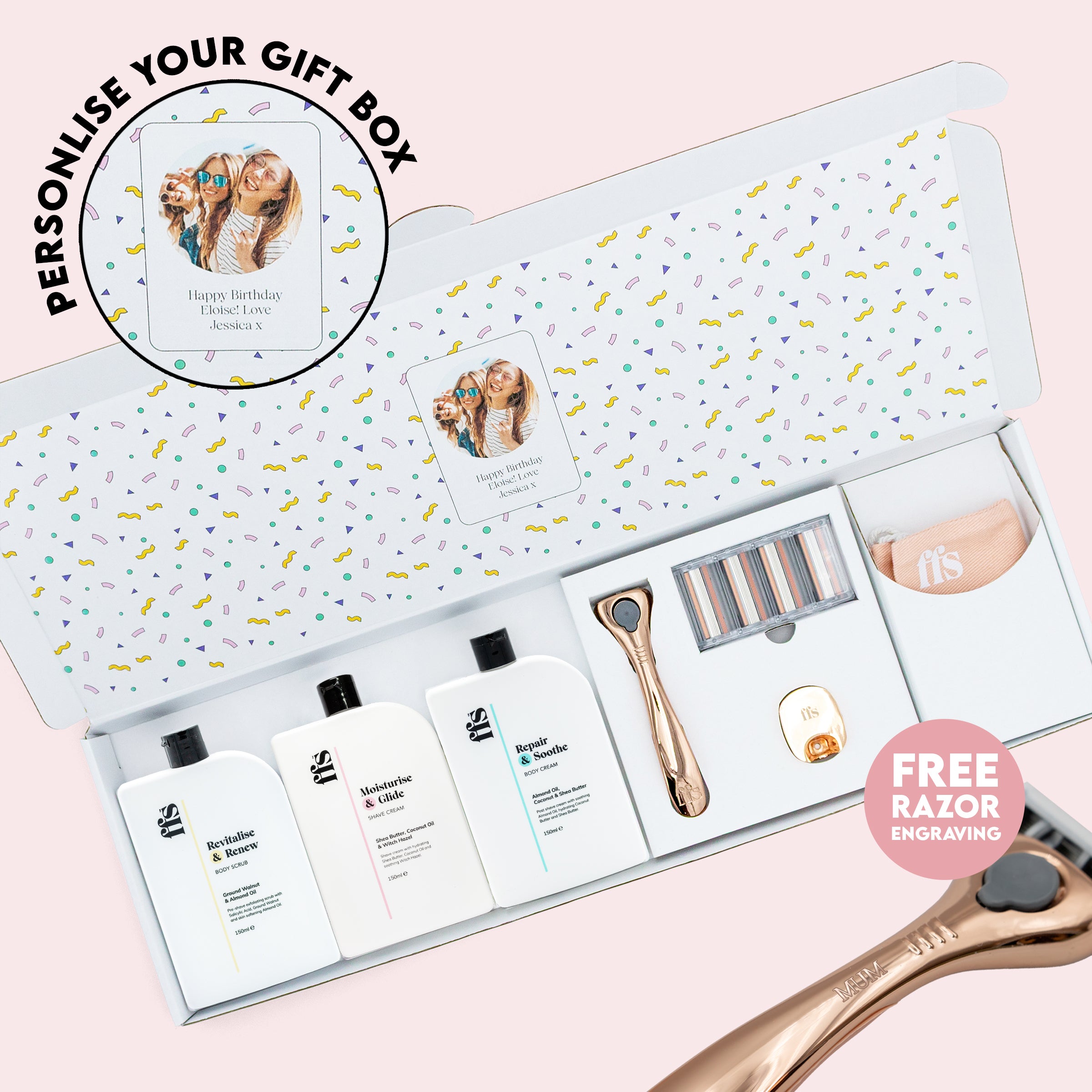 Personalised Complete Deluxe Shaving Gift Set