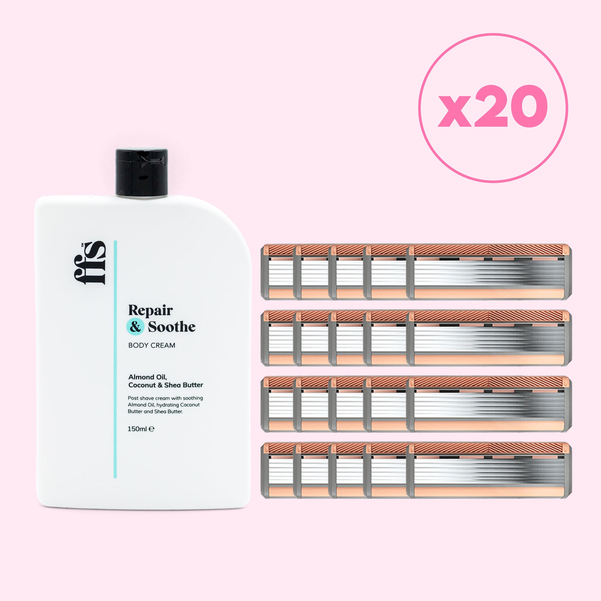 Refill Blade Packs & FREE Body Cream 150ml