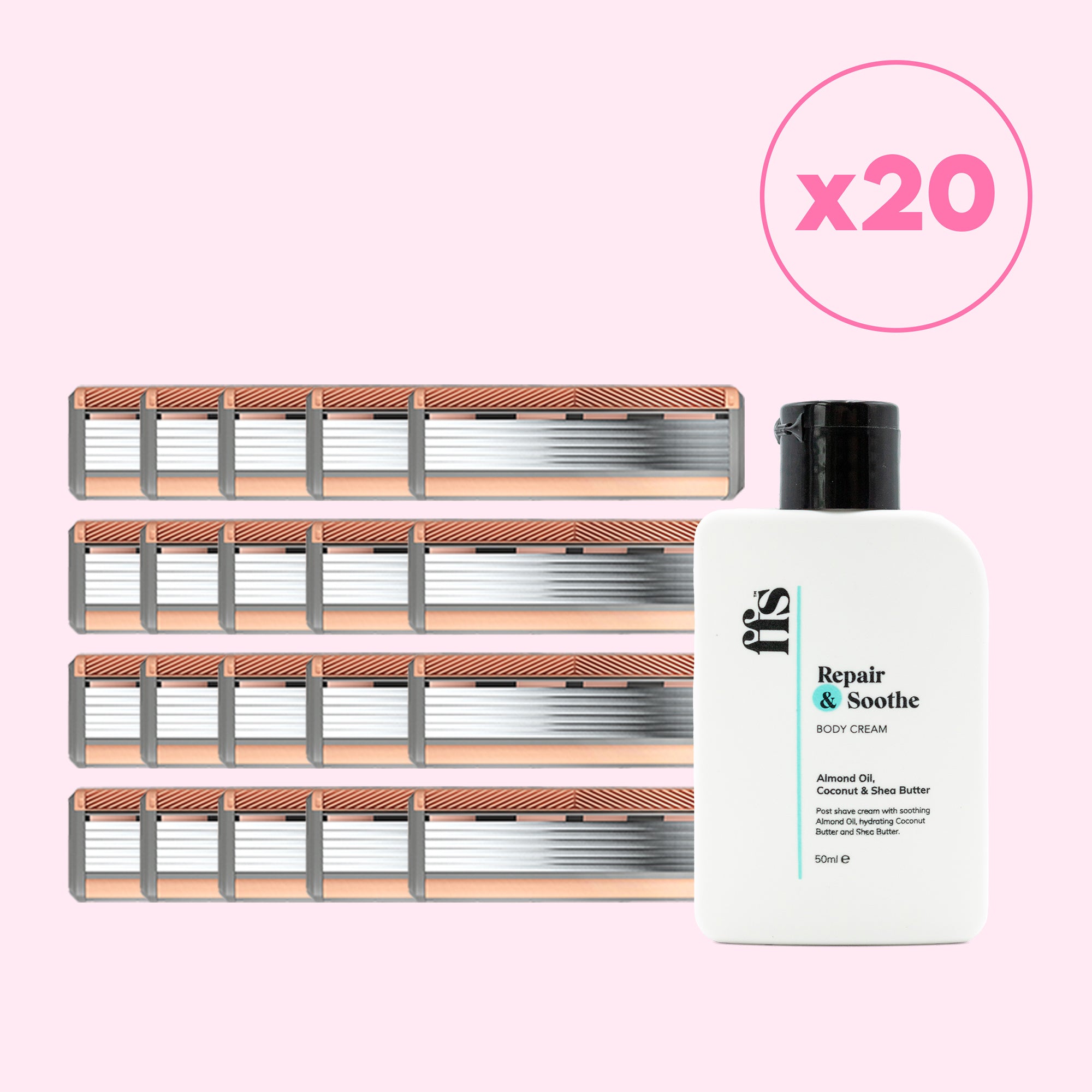 Refill Blade Packs & FREE Body Cream 50ml