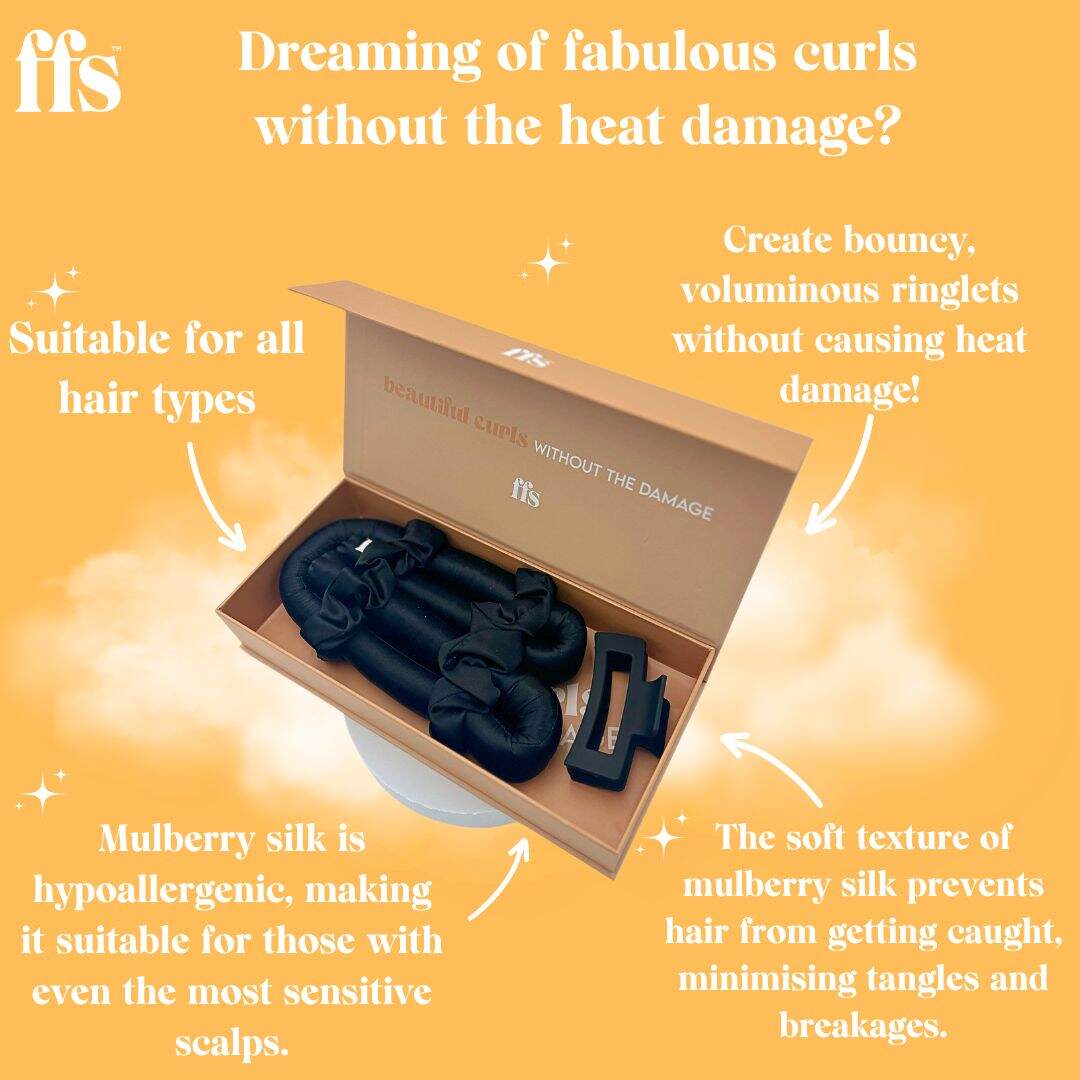 Effortlessly Easy Heatless Hair Curling Set