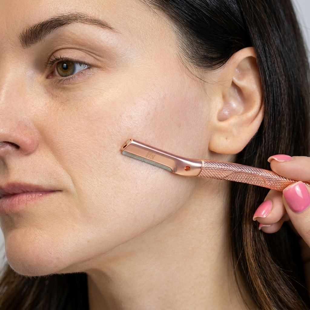 Metal Dermaplaning Facial Hair Removal & Exfoliation Kit